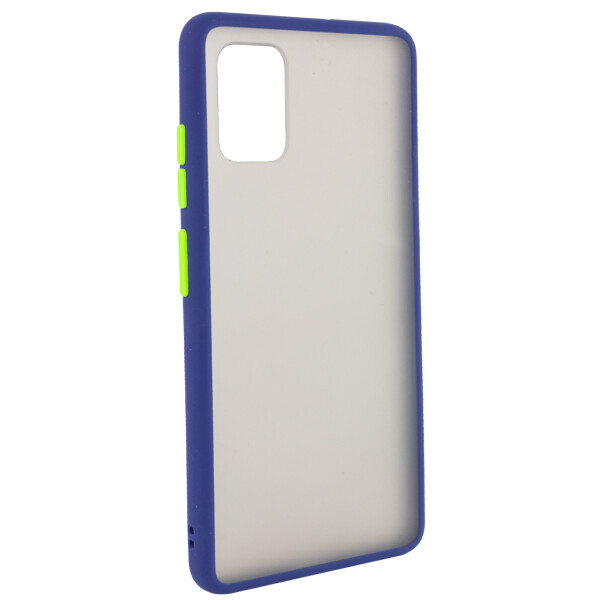 

Противоударный Чехол накладка Epik Color Buttons Shield NEW Series для Samsung Galaxy A51 Синий