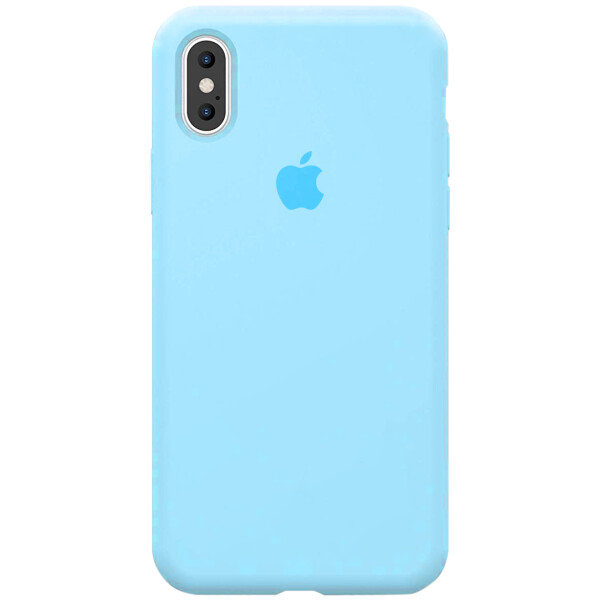 

Противоударный Чехол накладка Epik с закрытым низом NEW для Apple iPhone X/ XS Бирюзовый / Marine Green