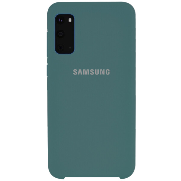 

Противоударный Чехол накладка Epik Silicone case NEW для Samsung Galaxy S20 Зеленый / Pine Green