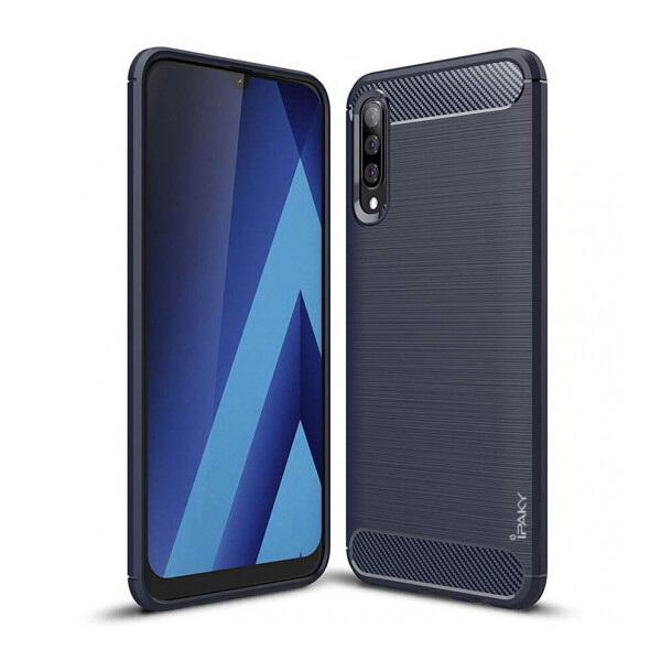 

Противоударный TPU Чехол накладка iPaky Slim Series для Samsung Galaxy A70 A705F Синий / Blue