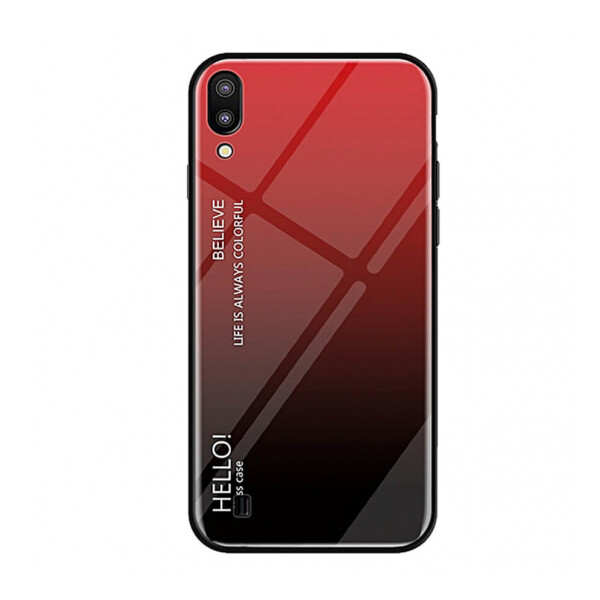 

Противоударный Чехол накладка Epik Gradient Hello NEW для Samsung Galaxy A10 Красный