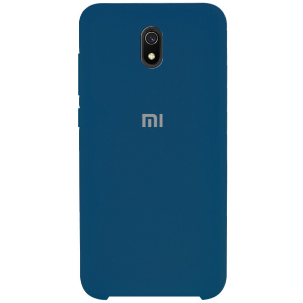 

Противоударный Чехол накладка Epik Silicone case NEW для Xiaomi Redmi 8A Синий / Navy Blue