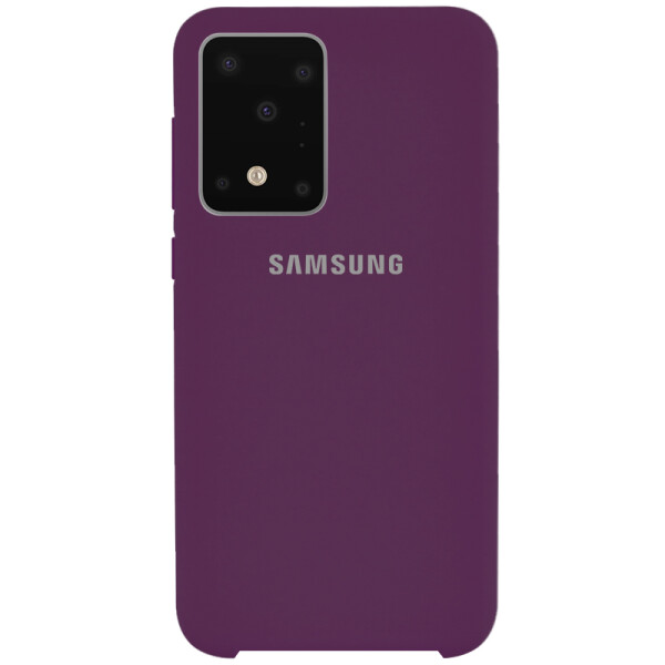 

Противоударный Чехол накладка Epik Silicone case NEW для Samsung Galaxy S20 Ultra Фиолетовый / Grape