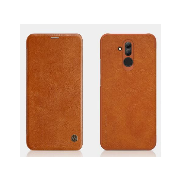 

Противоударный Чехол книжка Nillkin Qin Series NEW для Huawei Mate 20 lite Коричневый