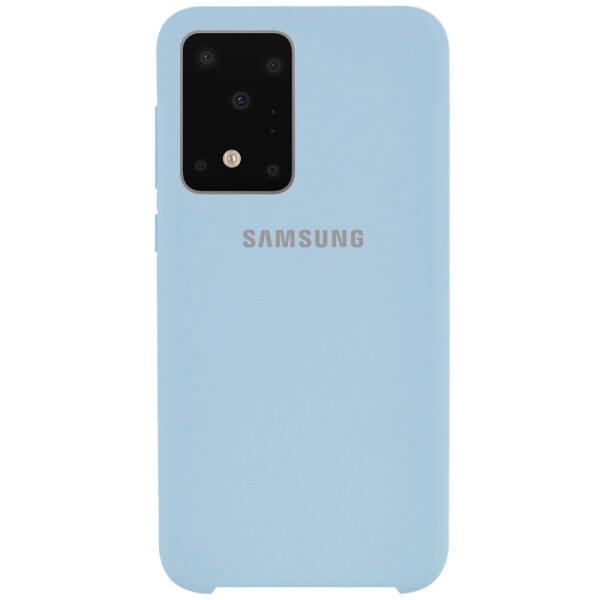 

Противоударный Чехол накладка Epik Silicone case NEW для Samsung Galaxy S20 Ultra Голубой / Lilac Blue