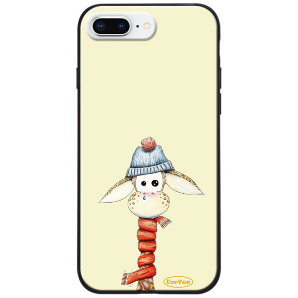 

Противоударный Чехол накладка Epik ForFun NEW для Apple iPhone 7 plus / 8 plus Жираф в шапке