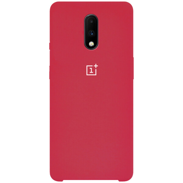 

Противоударный Чехол накладка Epik Silicone case NEW для OnePlus 7 Розовый / Hot Pink