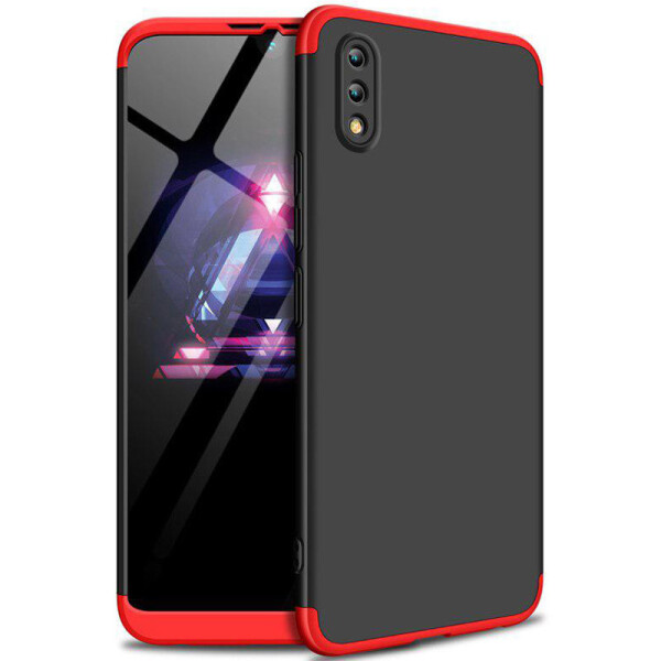 

Противоударный Чехол пластиковая накладка GKK LikGus 360 градусов NEW для Huawei Y7 Pro (2019) / Enjoy 9 Черный / Красный
