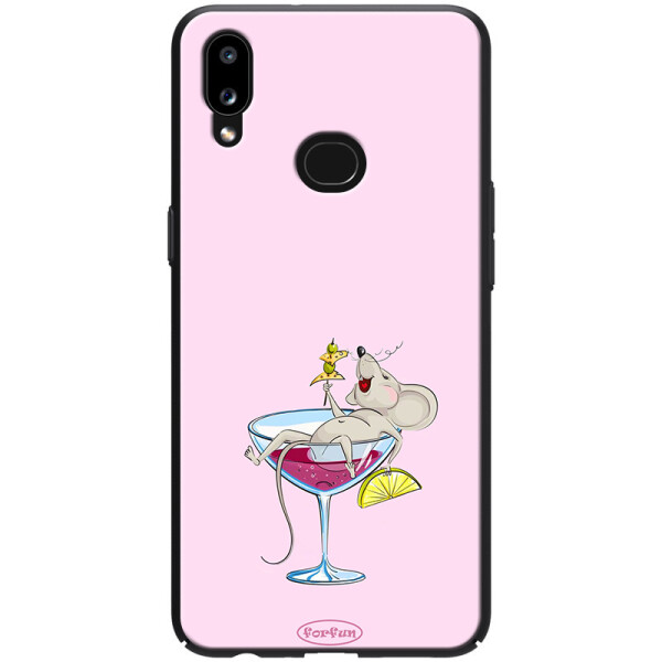 

Противоударный Чехол накладка Epik ForFun NEW для Samsung Galaxy A10s Мышь в бокале