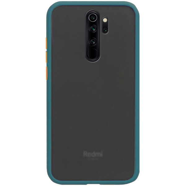 

Противоударный Чехол накладка Epik Color Buttons Shield NEW Series для Xiaomi Redmi Note 8 Pro Сине- Зеленый / Marine Blue