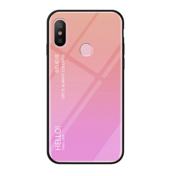 

Противоударный Чехол накладка Epik Gradient Hello NEW для Xiaomi Mi 6X / Mi A2 Розовый