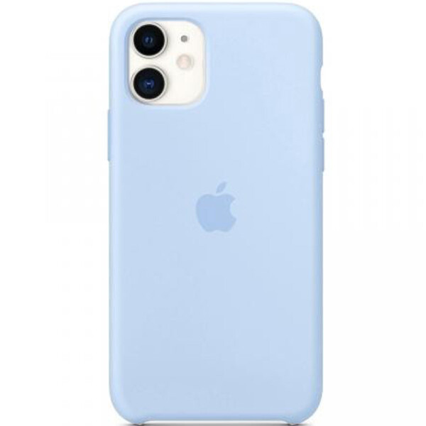 

Противоударный Чехол накладка Epik Silicone case NEW для Apple iPhone 11 Голубой / Lilac Blue