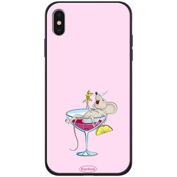 

Противоударный Чехол накладка Epik ForFun NEW для Apple iPhone XS Max Мышь в бокале