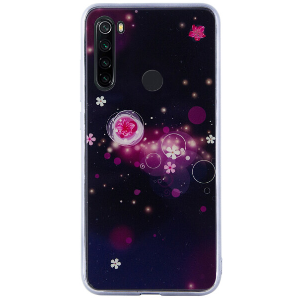 

Противоударный Чехол накладка Epik Fantasy NEW с глянцевыми торцами для Xiaomi Redmi Note 8T Пузырьки и цветы