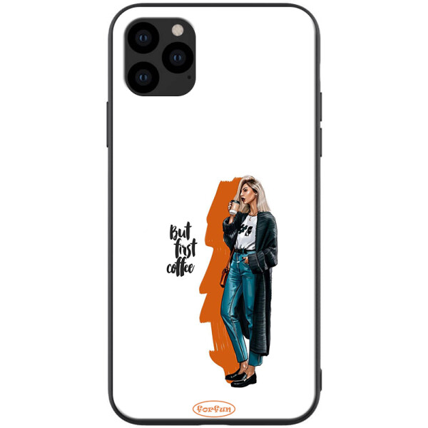 

Противоударный Чехол накладка Epik ForFun NEW для Apple iPhone 11 Pro But first coffee