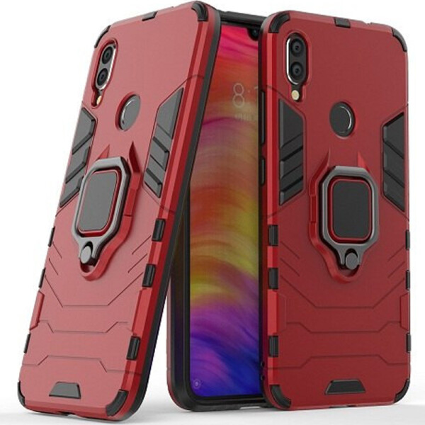 

Противоударный Чехол накладка Epik Transformer Ring NEW с магнитным держателем для Xiaomi Redmi 7 Красный / Dante Red