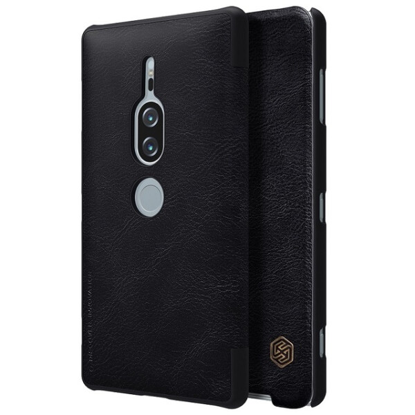 

Противоударный Чехол книжка Nillkin Qin Series NEW для Sony Xperia XZ2 Premium Черный