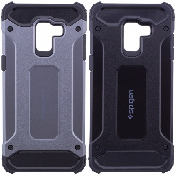 

Противоударный Чехол накладка Epik SPIGEN HC NEW для Samsung Galaxy A6 2018 Серый