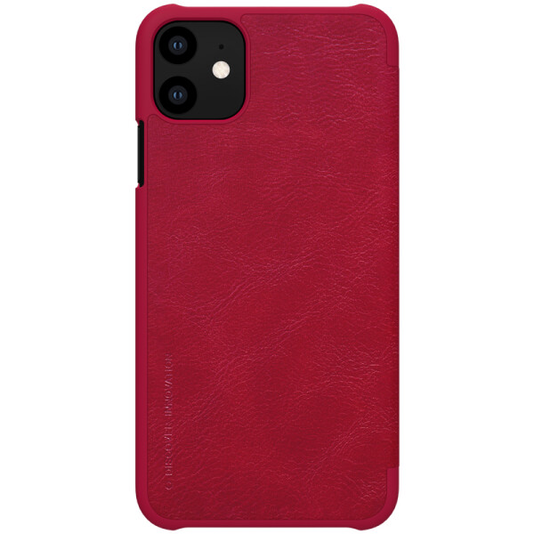 

Противоударный Чехол книжка Nillkin Qin Series NEW для Apple iPhone 11 Красный