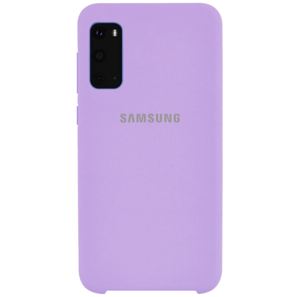 

Противоударный Чехол накладка Epik Silicone case NEW для Samsung Galaxy S20 Сиреневый / Dasheen