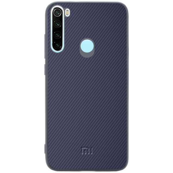 

Противоударный Чехол накладка Epik Fiber Logo NEW для Xiaomi Redmi Note 8 Синий