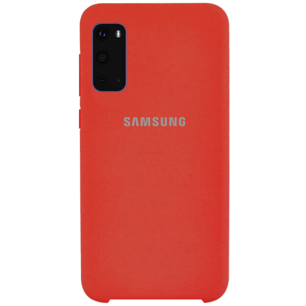 

Противоударный Чехол накладка Epik Silicone case NEW для Samsung Galaxy S20 Красный / Red