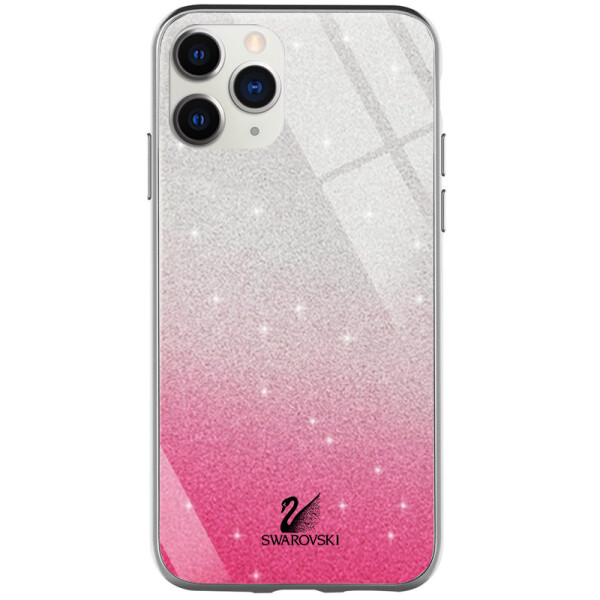 

Противоударный Чехол накладка Epik Swarovski NEW для Apple iPhone 11 Pro Малиновый