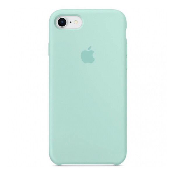 

Противоударный Чехол накладка Epik Silicone case NEW для Apple iPhone 7 / 8 Бирюзовый / Marine Green