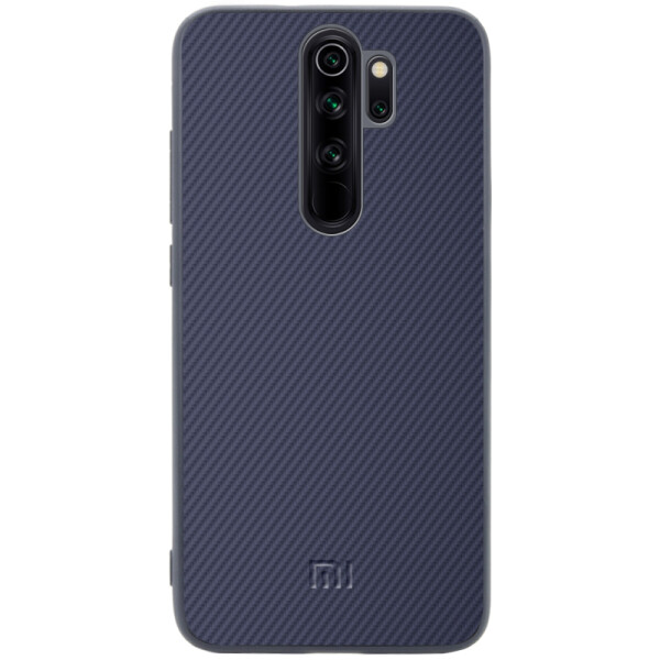 

Противоударный Чехол накладка Epik Fiber Logo NEW для Xiaomi Redmi Note 8 Pro Синий