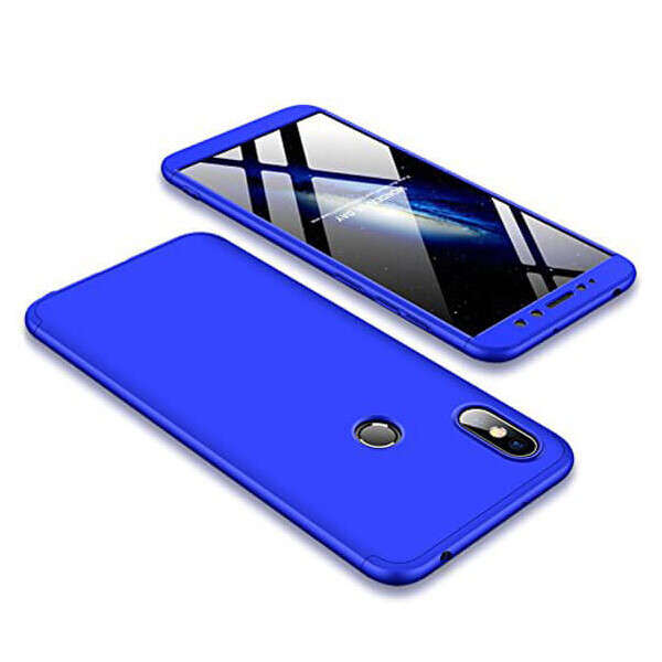 

Пластиковая накладка чехол GKK LikGus 360 градусов для Xiaomi Redmi S2 Синий