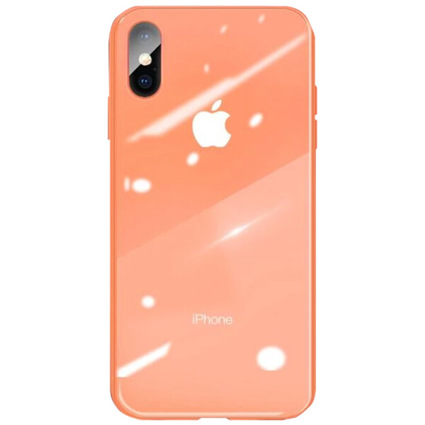 

Противоударный Чехол накладка Epik Glossy Logo NEW Series для Apple iPhone XS Max (6.5") Персиковый / Peach
