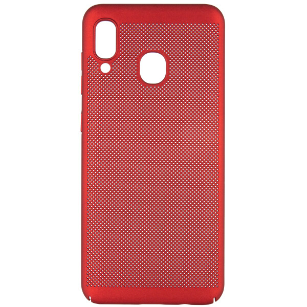 

Противоударный Чехол накладка Epik Grid Case NEW для Samsung Galaxy A20 / A30 Красный
