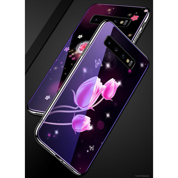 

Противоударный Чехол накладка Epik Fantasy NEW с глянцевыми торцами для Samsung Galaxy S10 Plus Тюльпаны