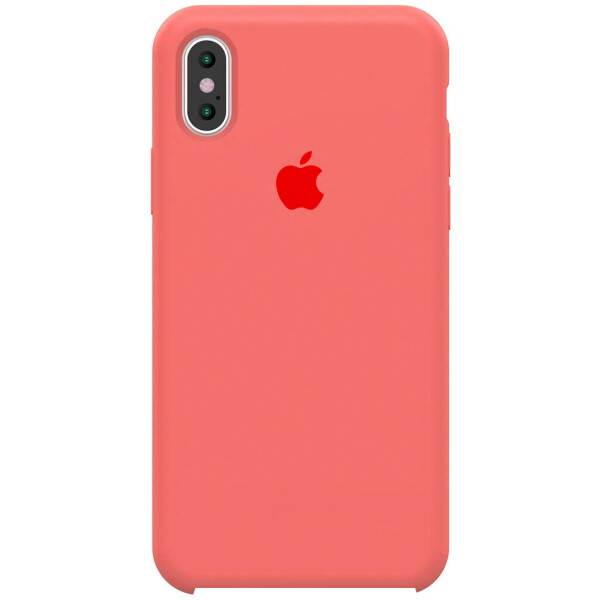 

Противоударный Чехол накладка Epik Silicone case NEW для Apple iPhone X / XS Розовый / Barbie Pink