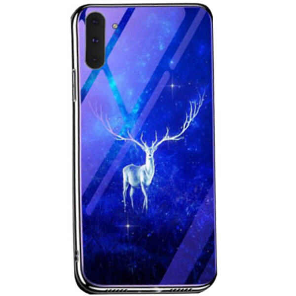 

Противоударный Чехол накладка Epik Fantasy NEW с глянцевыми торцами для Samsung Galaxy Note 10 Олень / Бирюзовый