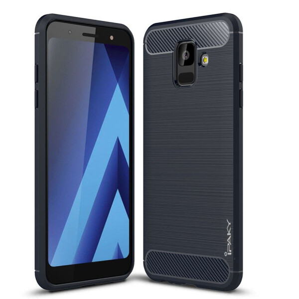 

Противоударный TPU Чехол накладка iPaky Slim Series для Samsung Galaxy A6 2018 Синий / Blue