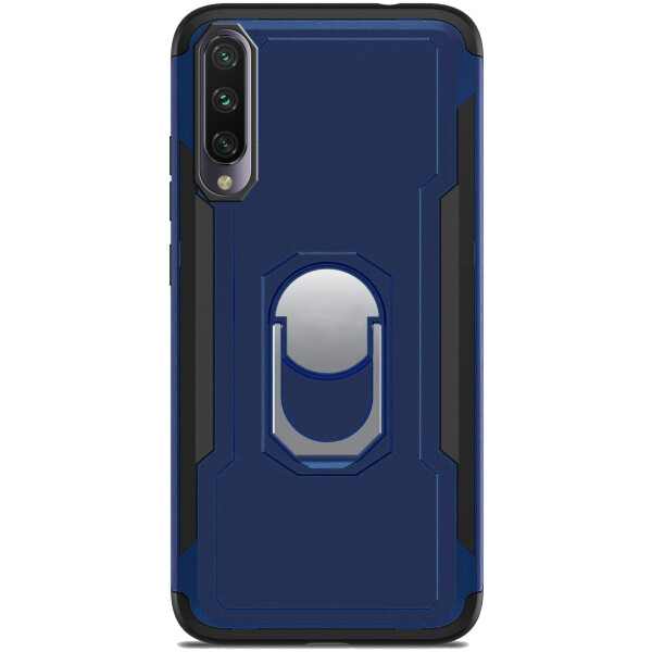 

Противоударный Чехол накладка SG Ring Color NEW с магнитным держателем для Xiaomi Mi A3 / CC9e Синий / Dark Blue