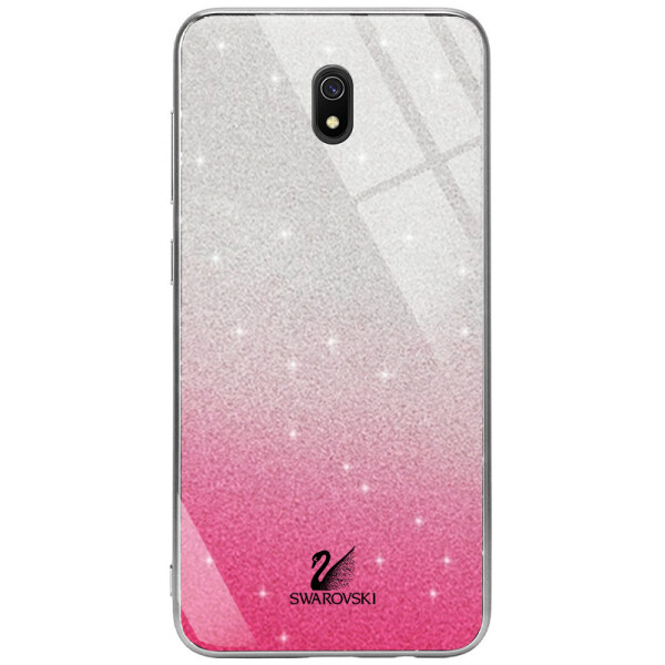 

Противоударный Чехол накладка Epik Swarovski NEW для Xiaomi Redmi 8a Малиновый