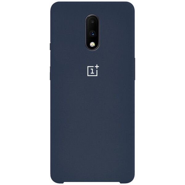 

Противоударный Чехол накладка Epik Silicone case NEW для OnePlus 7 Синий / Midnight Blue