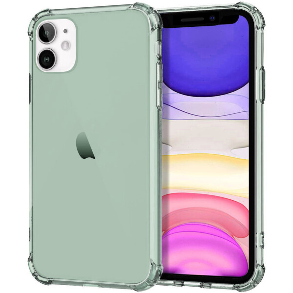 

Противоударный Чехол накладка Epik Ease NEW с усиленными углами для Apple iPhone 11 (6.1") Зеленый / Transparent