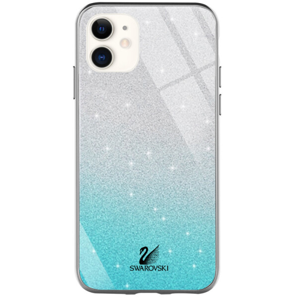 

Противоударный Чехол накладка Epik Swarovski NEW для Apple iPhone 11 Бирюзовый