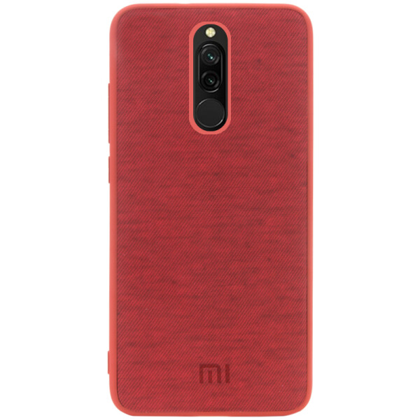 

Противоударный Чехол накладка Epik Fiber Logo NEW для Xiaomi Redmi 8 Красный