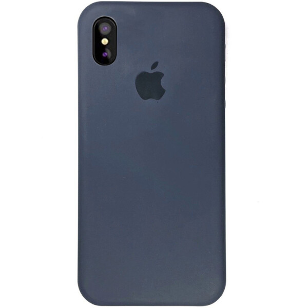 

Противоударный Чехол накладка Epik с закрытым низом NEW для Apple iPhone XS Max Темный Синий / Midnight Blue