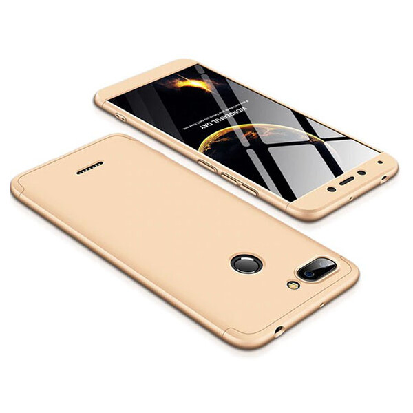 

Пластиковая накладка чехол GKK LikGus 360 градусов для Xiaomi Redmi 6 Золотой