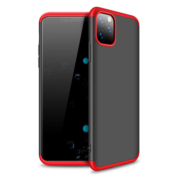 

Противоударный Чехол пластиковая накладка GKK LikGus 360 градусов NEW для Apple iPhone 11 Pro Max 6.5" Черный / Красный