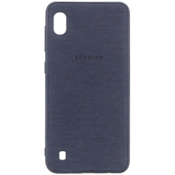 

Противоударный Чехол накладка Epik Textile Logo NEW для Samsung Galaxy A10 Синий