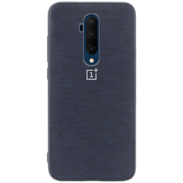 

Противоударный Чехол накладка Epik Fiber Logo NEW для OnePlus 7T Pro Синий