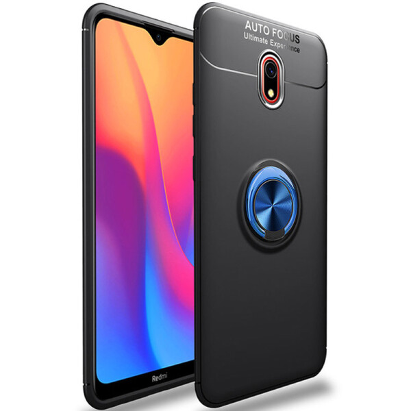 

Противоударный Чехол накладка Deen ColorRing NEW с магнитным держателем для Xiaomi Redmi 8A Черный / Black-Blue
