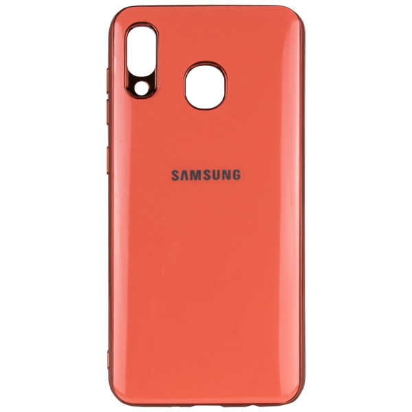 

Противоударный Чехол накладка Epik Glossy Logo NEW для Samsung Galaxy A20 / A30 Коралловый / Coral