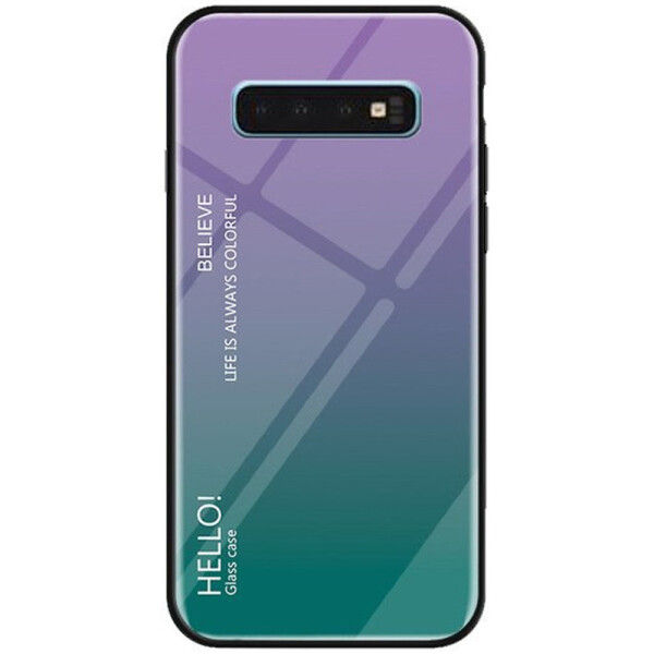 

Противоударный Чехол накладка Epik Gradient Hello NEW для Samsung Galaxy S10e Фиолетовый